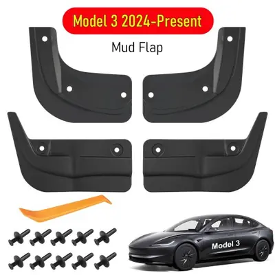 Image de Garde-Boue Souple Premium pour Tesla Model 3 & Y
