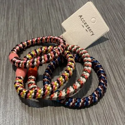 Image de Élastiques Cheveux Spirale - Lot de 4 - Haute Élasticité