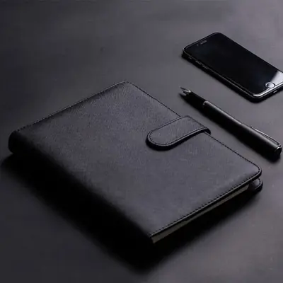 Image de Carnet A5 Portable avec Feuilles Mobiles - Planificateur Professionnel