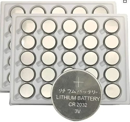 Imagen de 25/50 Uds CR2032 CR 2032 cr2032 batería de botón 3V batería de litio para juguetes calculadora reloj de coche Control remoto botón pila de moneda