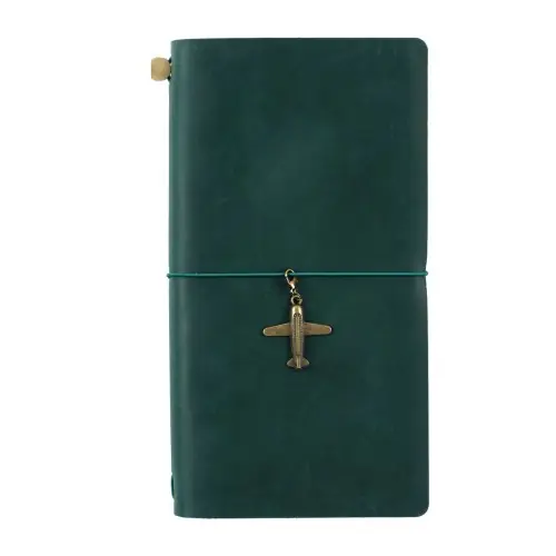 Image de Cahier en Cuir Vintage - Journal de Voyage & Planificateur