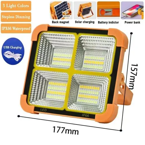 Image de Lampe Solaire Portable LED - Éclairage d'Urgence & Camping