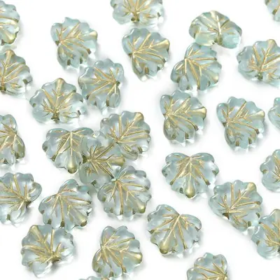 Image de Breloques Feuilles Acryliques - Lot de 50 Pièces