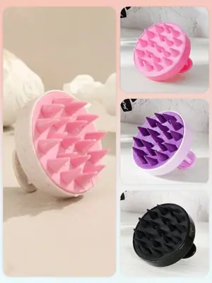 Brosse de massage du cuir chevelu en silicone