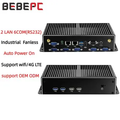 Image de Mini PC Industriel Silencieux avec 4G LTE et Double LAN