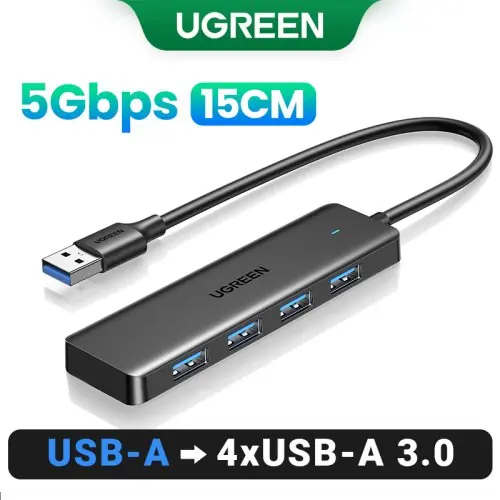 Image de Hub USB 3.0 4 Ports Ugreen – Connectivité Ultra-Rapide