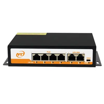 Image de Commutateur PoE 48V 8 Ports - Plug & Play pour Caméras IP