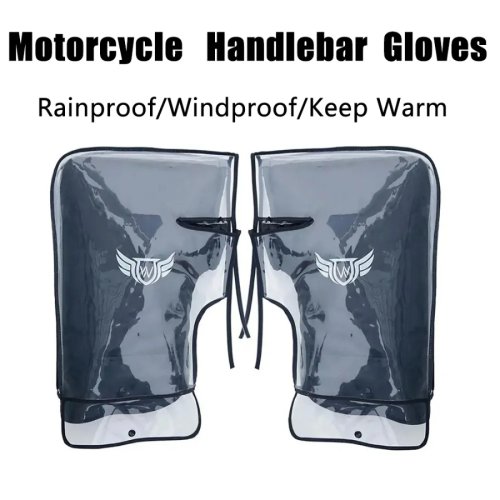 Afbeelding van Winterbescherming voor Motorfiets Stuur – Wind- & Regendicht