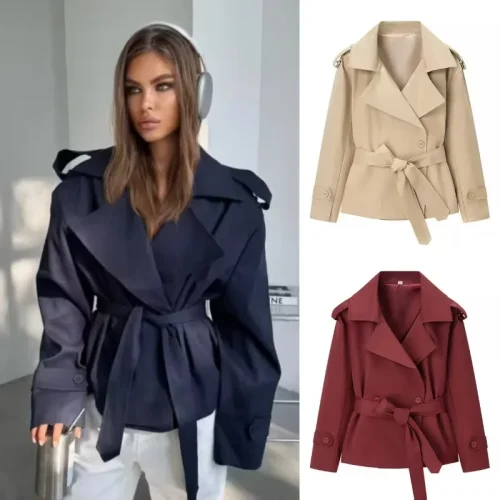 Image of 2023 Women's Winter Faux Fox Fur Coat – Short Length, Loose Fit, Hooded, High-Grade Warm Overcoat with Foreign Fashion Style