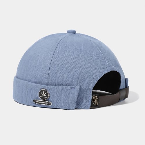 Afbeelding van Mode Katoen Brimless Hoed Mannen Vrouwen Retro Skullcap Meloen Docker Cap Straat Hip Hop Zonder Vizier Zomer Outdoor Beanie Gorras