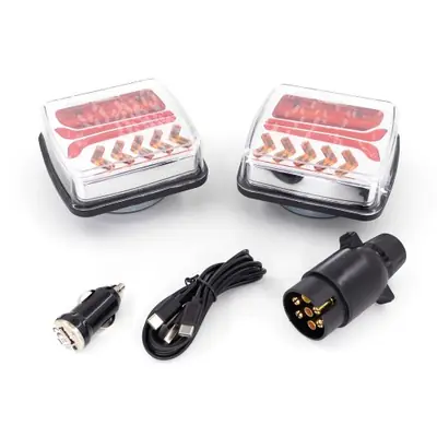 Image de Feux Arrière LED Magnétiques 12V/24V - Étanches et Sans Fil