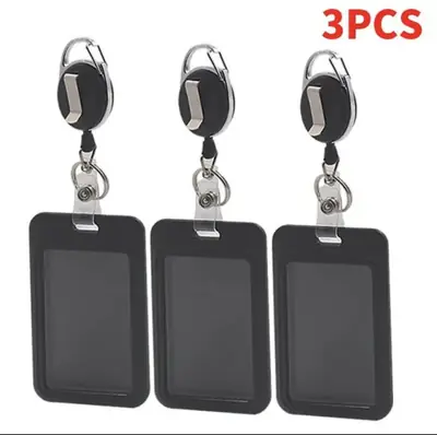 Image de Porte-Cartes de Travail avec Lanière Rétractable