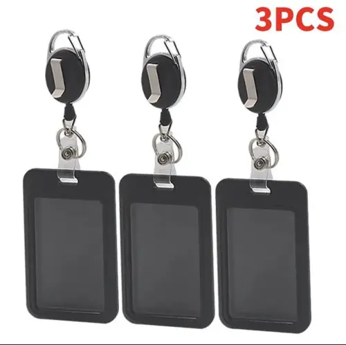 Image de Porte-Cartes de Travail avec Lanière Rétractable