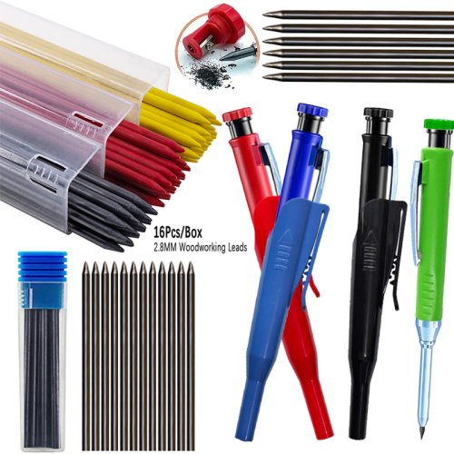 Image de Crayons de Charpentier Professionnels - 16 Recharges + 2.8mm