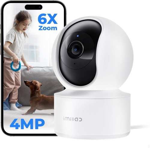 Image de Caméra IP 2.5K pour Bébé avec Vision Nocturne et Suivi IA