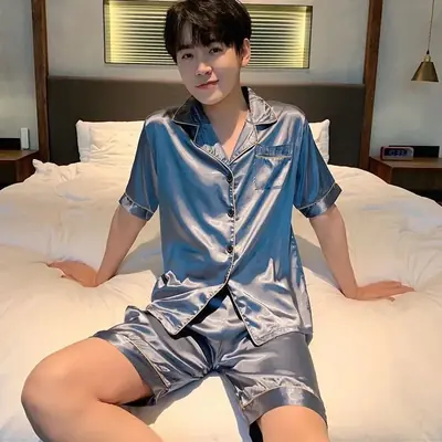 Image de Pijama Homme Soie Satin - Confort & Élégance