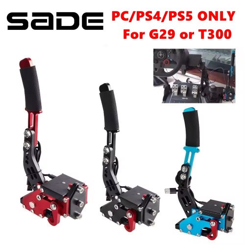 Bild von USB-Handbremse für PS4, PS5, Logitech G29, T300, Xbox One, XSS, XSX, G920, PC – Kompatibel mit allen Sim-Racing-Spielen wie Dirt Rally und mehr – Präzises Handbremssystem für optimale Fahrerfahrung