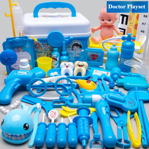 Bild von Kinder Arzt Set Zahnarzt Krankenschwester Pretend Spielen Spielzeug Simulierte Stethoskop Medizinische Tool Kit Medizinische Rolle Spielen Zubehör Spaß Geschenke