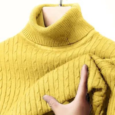 Image de Pull Homme Col Roulé Hiver - Tricot Chaud & Décontracté
