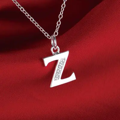 Pendentif Argent 925 - 26 Lettres Personnalisable