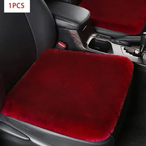 Image de Coussin de Siège Auto en Fourrure Douce - Hiver Confort