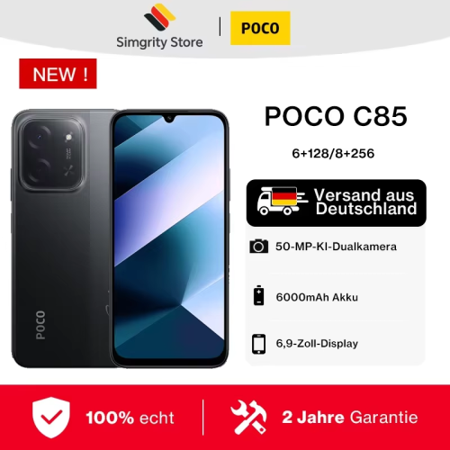 Zdjęcie Poco C85 – Mocny Smartfon z Ekranem 6.9" i Baterią 6000 mAh