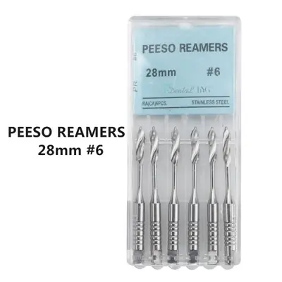 Image de Kit de Limes Endodontiques en Acier Inoxydable - 6 Pièces