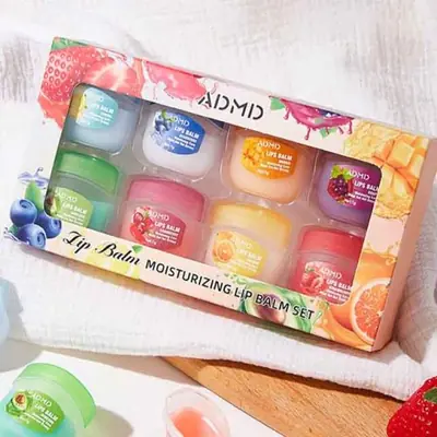 Image de Baume à Lèvres Hydratant - Set de 8 Pièces