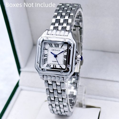 Nieuwe vrouwen kijken licht luxe merk zakelijk goud roestvrij staal damesmode quartz horloges vrouwelijke klok armband polshorloge