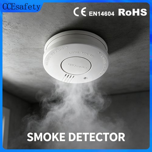 Afbeelding van Rookmelder met Vervangbare 9V Batterij – Veiligheid voor Thuis en Kantoor