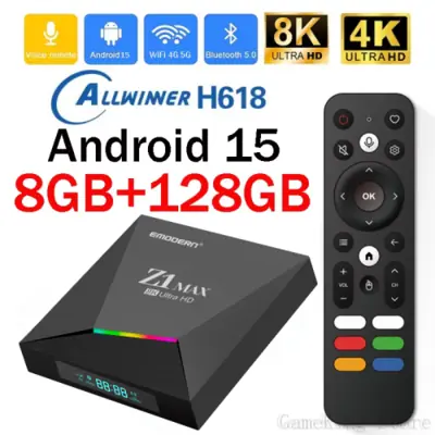 Image de Box TV Android 4G 8K Ultra HD - H618 8GB/128GB