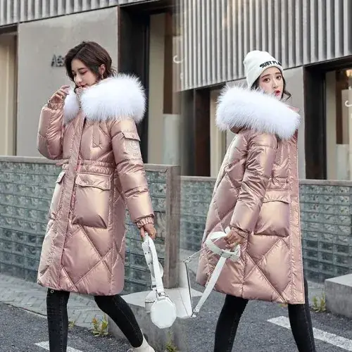 Image de Parka Hiver Femme - Chaud, Épais, Col Fourrure