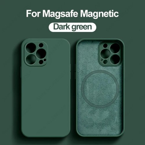 Bild von Magnetische Silikonhülle für iPhone – Stoßfest & MagSafe-kompatibel