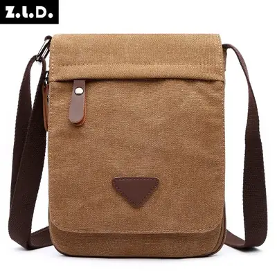 Image de Mini Sac Bandoulière Homme - Style Vintage & Tissu Solide