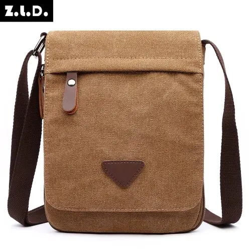 Image de Mini Sac Bandoulière Homme - Style Vintage & Tissu Solide