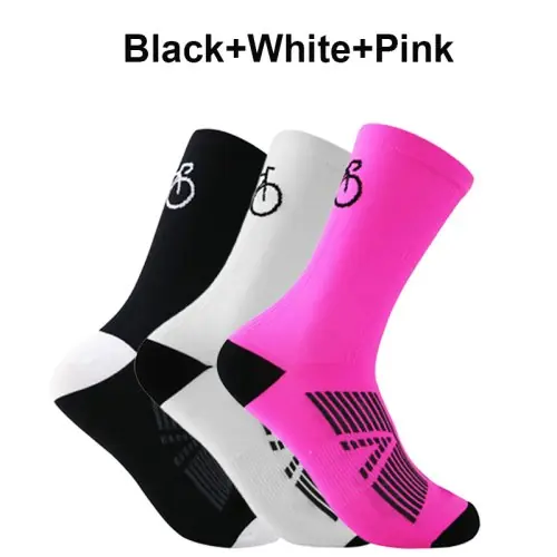 Image de Chaussettes de Cyclisme Respirantes - 3 Paires