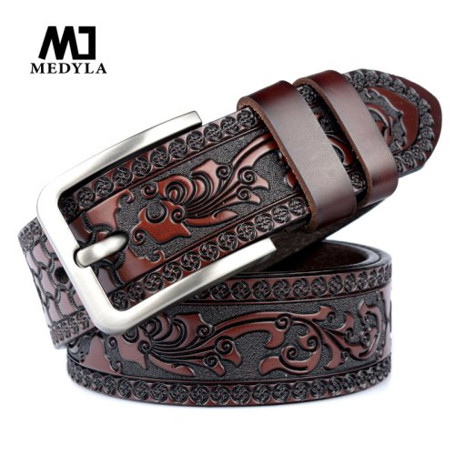 Image de Ceinture Homme Cuir Véritable - Style Vintage & Élégant