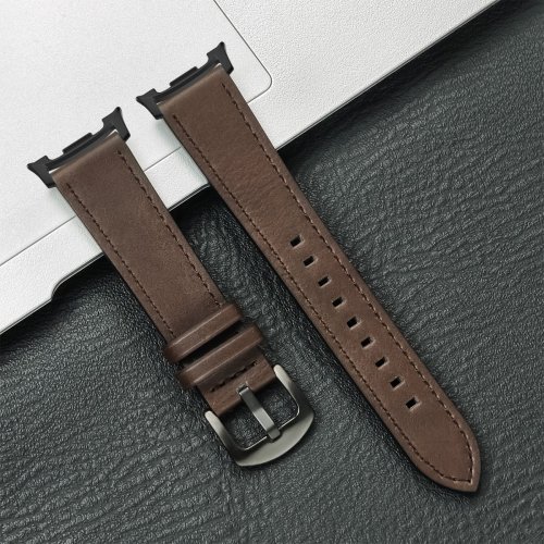 Zdjęcie Skórzany pasek do Samsung Galaxy Watch 8 Ultra2 z mechanizmem szybkiego zwalniania do Samsung Galaxy 8 Classic Leather Nowe akcesoria do bransolet