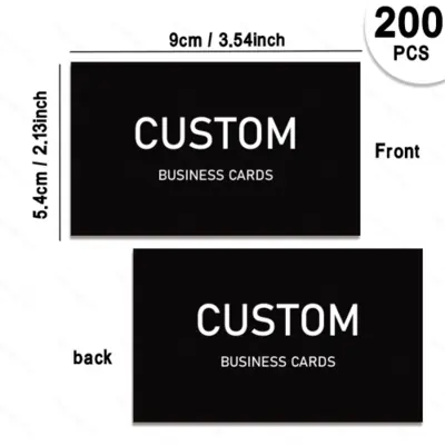 Cartes de Visite Personnalisées - 200, 500 ou 1000 Pièces
