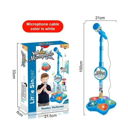 Imagen de Juguetes para niños, micrófono de Karaoke con soporte, canción para cantar, instrumentos musicales, ...