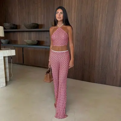 Image de Maillot de bain 3 pièces sexy avec robe longue – Tenue de plage élégante