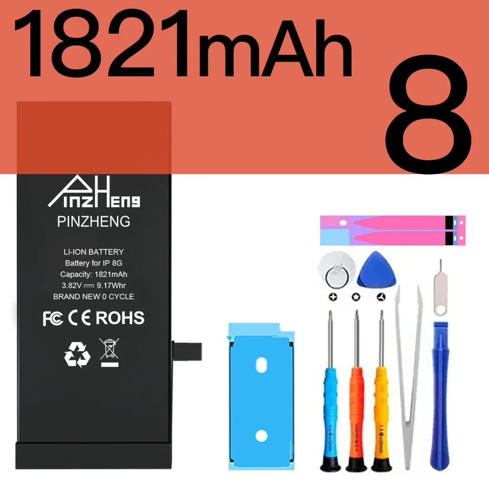 1821mAh para i8