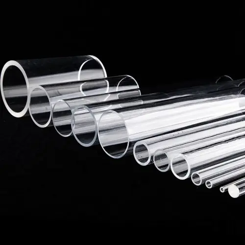 Image de Tube Acrylique Transparent - Étui Pratique pour Bijoux