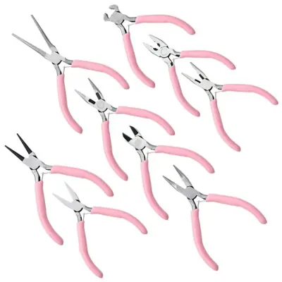 Pince à Bijoux Antidérapante Rose - Outil de Création