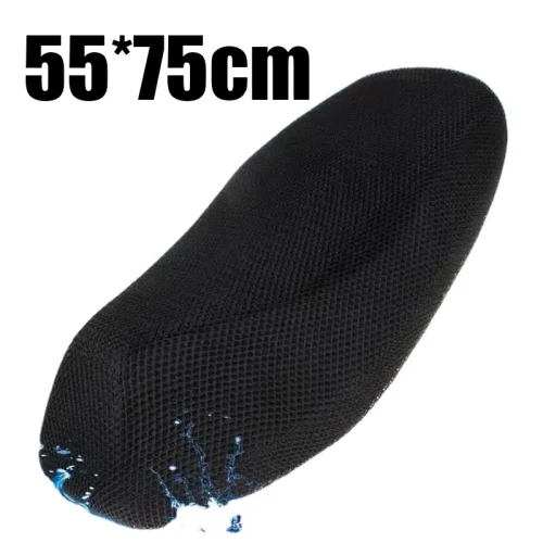 Bild von Sommer Cool 3D Mesh Motorrad Sitzbezug Atmungsaktive Roller Sitzbezüge Kissen Anti-Rutsch-bezug Grid Schutz pad