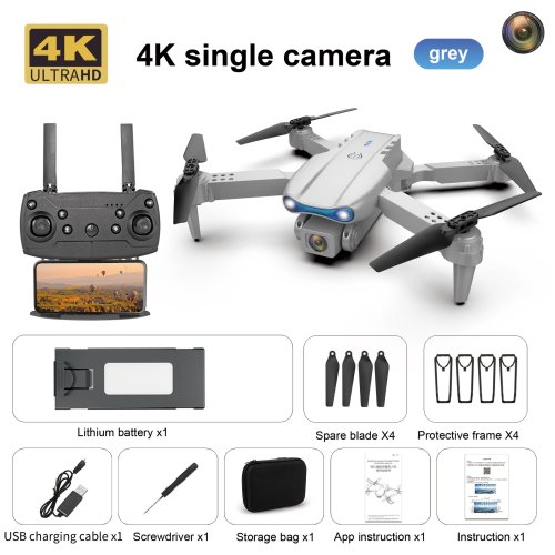 Imagen de Nuevo Mini drone E99 4K WIFI HD cámara FPV plegable RC fotografía aérea quadcopter juguete helicóptero regalo de vacaciones para niños