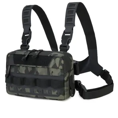 Image de Sac de Poitrine Tactique Homme - Gilet de Pêche & Voyage