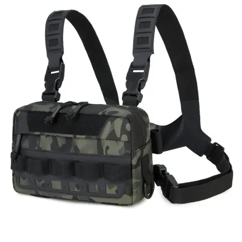 Image de Sac de Poitrine Tactique Homme - Gilet de Pêche & Voyage