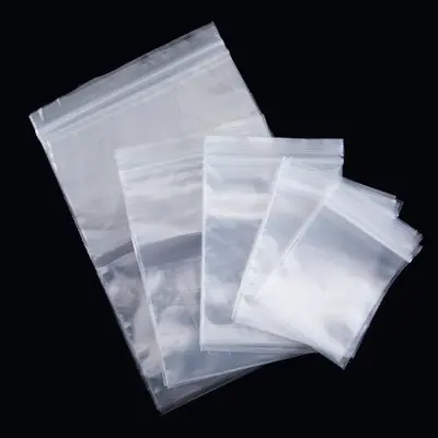Image de Pochettes de Rangement Transparentes avec Fermeture Éclair - 50 pcs