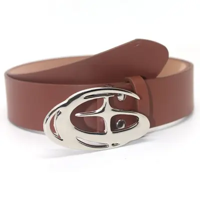 Image de Ceinture Punk Vintage avec Boucle Croix Métal